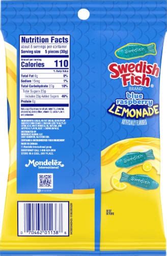Swedish Fish Blue Raspberry Lemonade Soft Candy 804 Oz Kroger