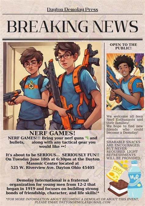 Nerf games , Dayton Masonic Center, 18 June 2024 | AllEvents.in