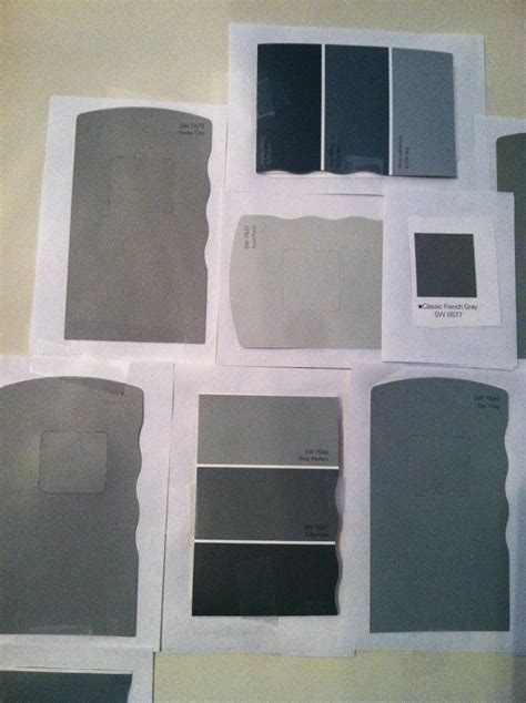 I have been doing a lot of paint comparisons and collecting of paint color chips. Shades of Gray Paint: Medium Gray - LaForce Be With You