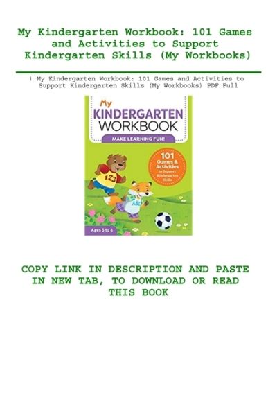 Download Pdf My Kindergarten Workbook 101 Games And Activities To
