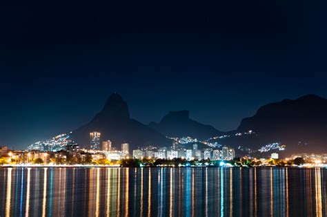 Rio De Janeiro At Night Stock Photo Download Image Now Istock
