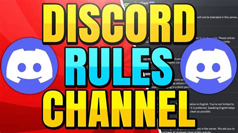 How To Make A Rules Channel On Discord Youtube