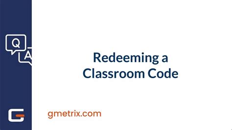 Redeem Classroom Code Youtube