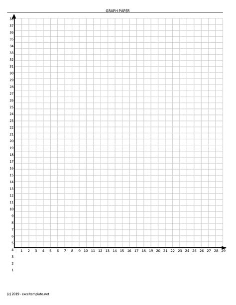 16 x 16 printable graph paper with axis and numbers