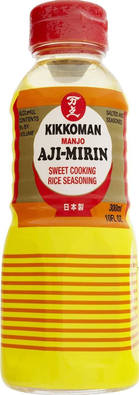 Kikkoman Aji Mirin Sweet Cooking Rice Wine 10 Ounce Bottle Pack Of