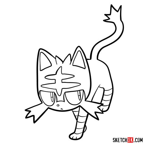 Litten From Pokemon Coloring Coloring Pages