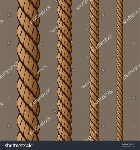 Rope Set 1 Vector Drawing Stock Vector Royalty Free 57453913