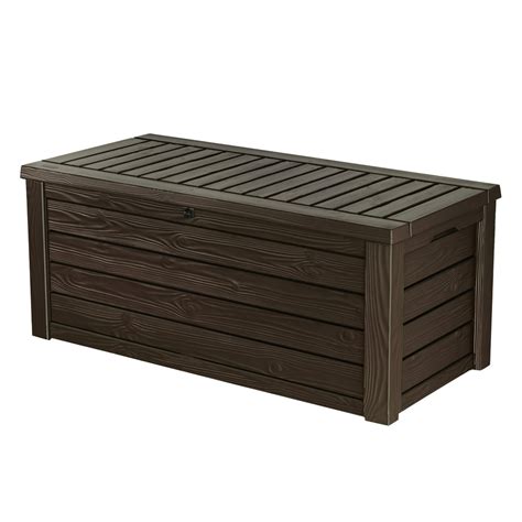 Keter Westwood 150 Gallon Resin Outdoor Deck Boxstorage Bench