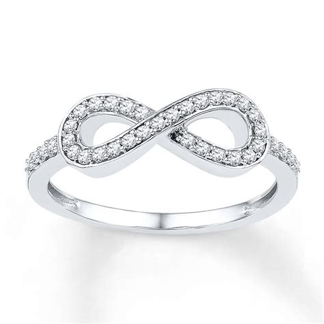 Diamond Infinity Ring 15 Ct Tw Round Cut Sterling Silver 2332090499