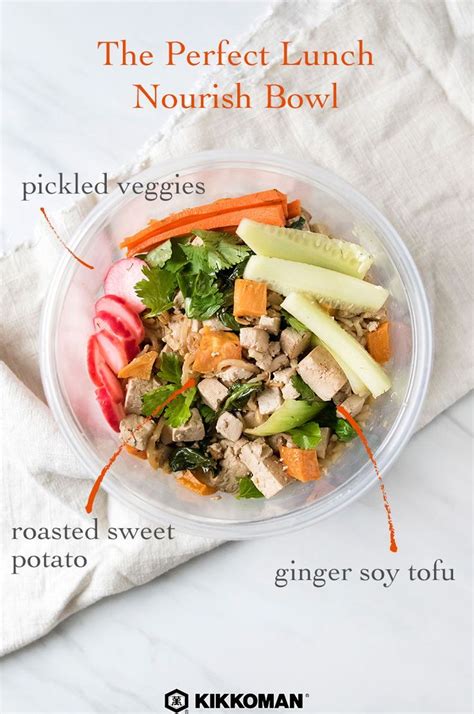 Ginger Soy Nourish Bowl Kikkoman Home Cooks Recipe Vegetarian