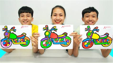 Mau jadi pembalap motogp begini caranya jadiberita com. Mainan Sepeda Motor Sport, Warna Warni Belajar Menggambar dan Mewarnai untuk Anak - YouTube