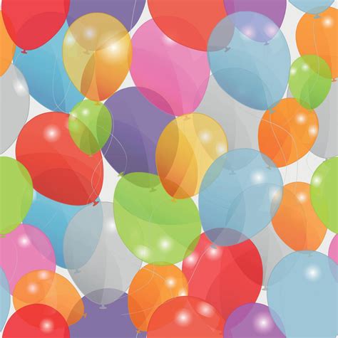 Colored Balloons Seamless Pattern Vector Illustration Eps 10 8340088