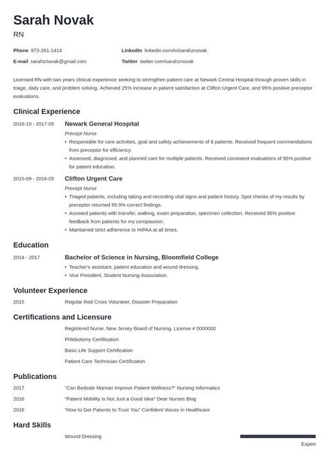 • demonstrated ability to teach a class of toddlers in keeping with the mission of. nursing student resume example template minimo in 2020 ...