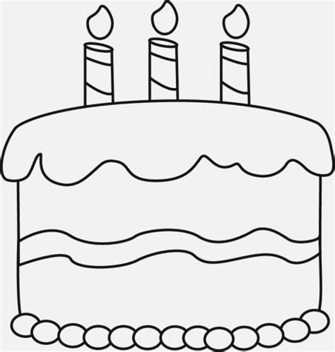 25 Best Image Of Birthday Cake Clipart Black And White Шаблоны