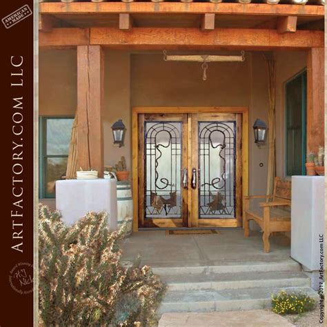 Get 5% in rewards with club o! Western Style French Doors: With Custom Hand Forged Hardware