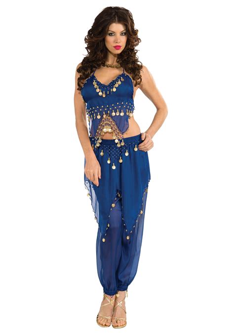 Blue Belly Dancer Costume