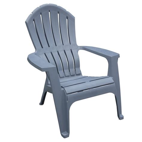 The chairs are sturdy, durable and lightweight. Adams USA RealComfort Adirondack Chair, Bluestone ...