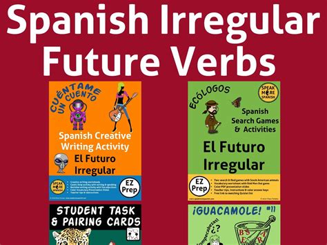 Spanish Irregular Future Verbs Bundle Verbos Irregulares Del Futuro En