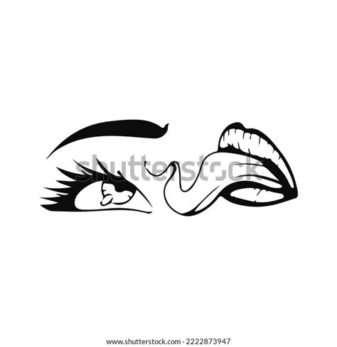 Eye Mouth Illustration Vector Stock Vector Royalty Free 2222873947