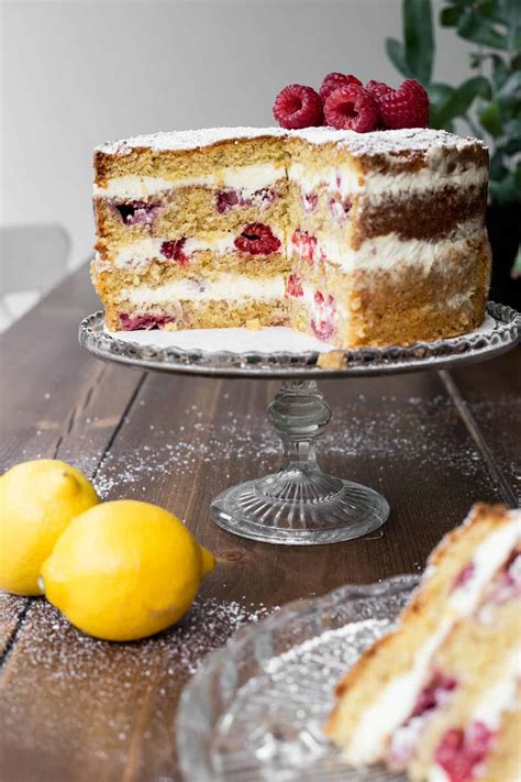 Lemon Raspberry Torte Cake Recipe