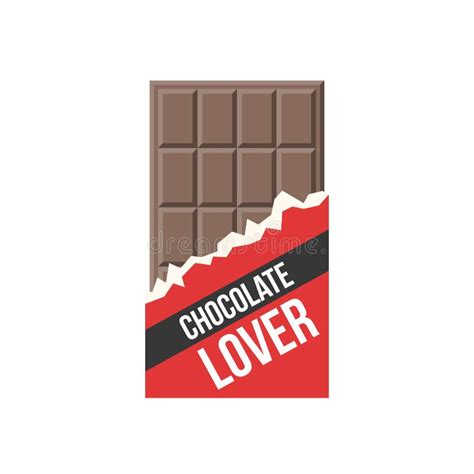 Icono De La Barra De Chocolate Y Amante Del Chocolate De La Insignia