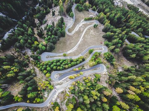 Aerial View Of Mountain Road · Free Stock Photo