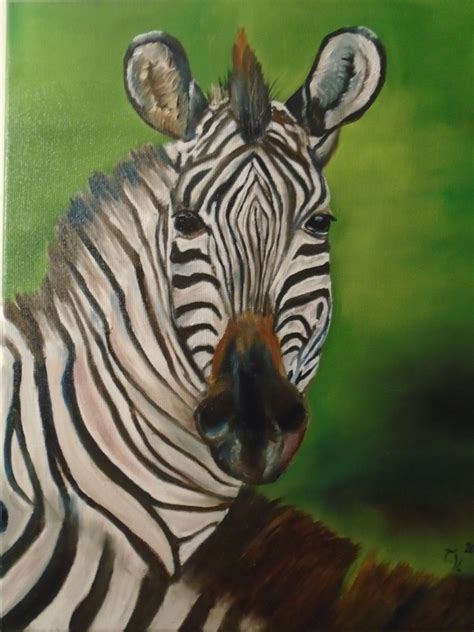 Zebra Oil Painting By Timea Valsami Pet Birds Oil Painting Zebras