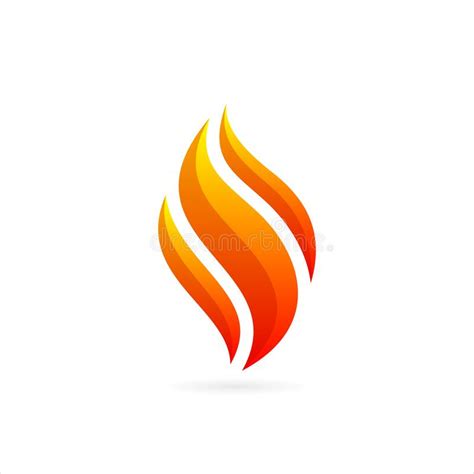 Modern And Good Flame Fire Logo Fire Vector Sign Stock Vector