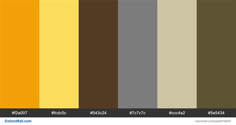 Yellow Web Minimal Flat Colors Palette Colorswall
