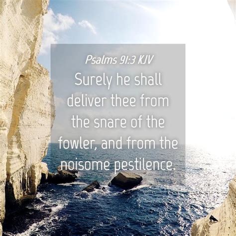 Psalms KJV Surely He Shall Deliver Thee From The Snare Of