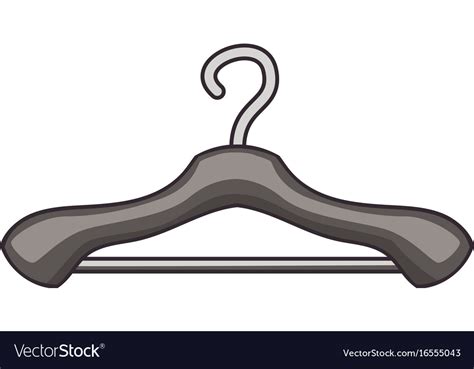 Clothes Hanger Icon Cartoon Style Royalty Free Vector Image