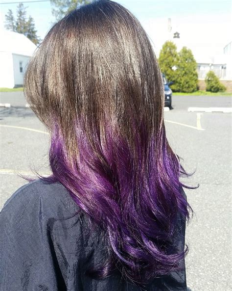 Dark Brown Purple Ombré Hair Styles Purple Ombre Long Hair Styles