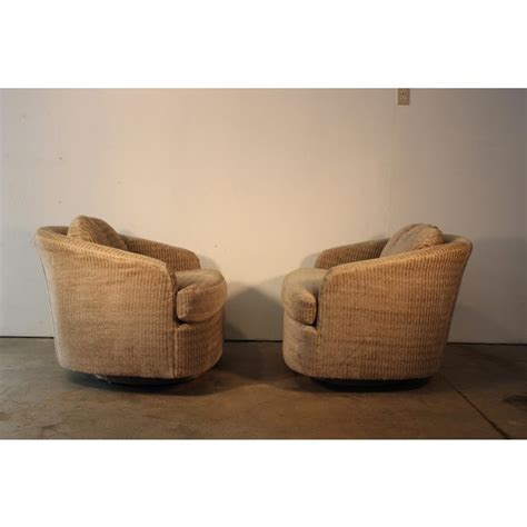 Фото из проекта thayer coggin room ideas. Milo Baughman for Thayer Coggin Swivel Lounge Chairs- A ...