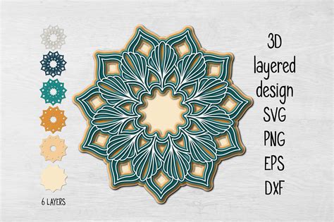 3d Layered Mandala Svg Free | Free SVG Design. FREE SVG files to