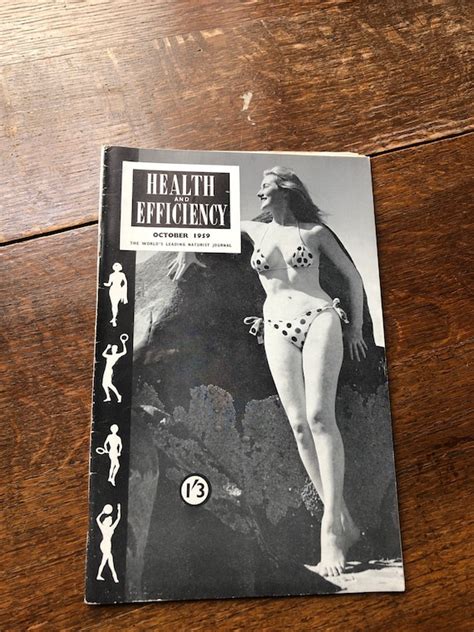 Rare Vintage H E Health Efficiency Naturist Magazine October Etsy