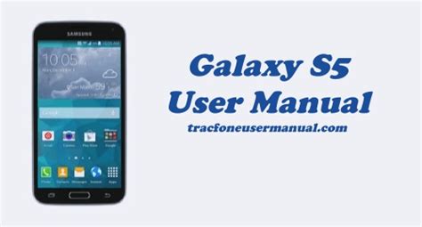 Tracfone Samsung Galaxy S5 S902l User Manual Guide