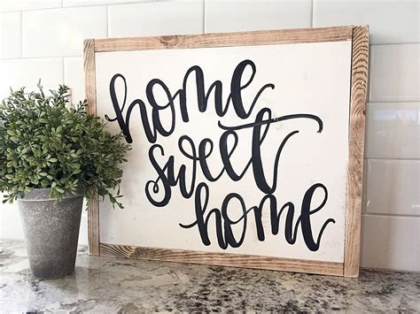 Custom Hand Painted Sign With Reclaimed Wood Frame Size Approximately