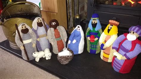 Hand Knitted Nativity Set Jean Greenhowe Design Etsy