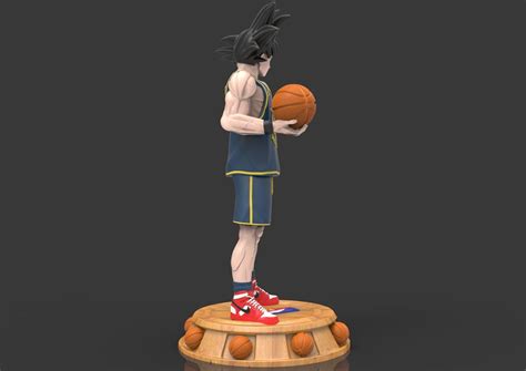 Goku Basketball Nba Golden State Warriors Action Figure 3d Model 3d