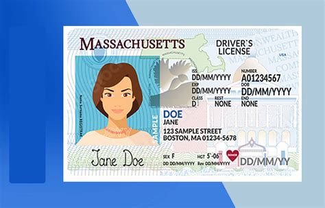 Massachusetts Drivers License Psd Template New Edition Download