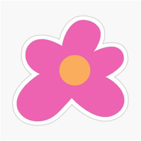 Pink Golf Le Fleur Flower Sticker By User6744 In 2021 Cartoon Flowers