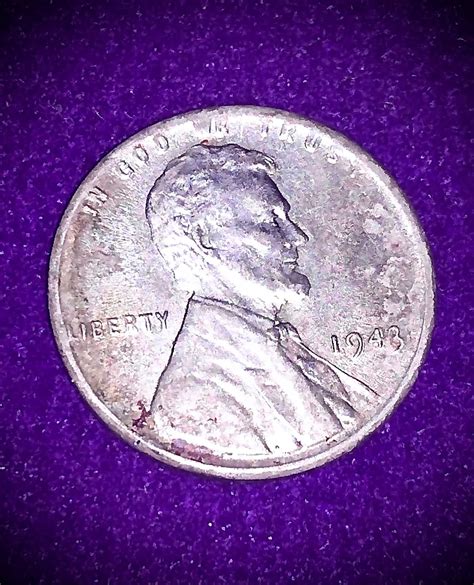 1943 Steel Wheat Penny No Mint Mark Rare Coin Etsy