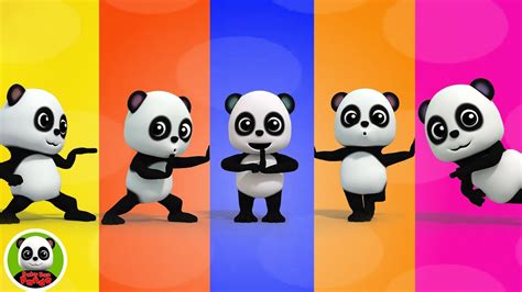 Five Little Pandas Jumping On The Bed More Rhymes And Learning Videos