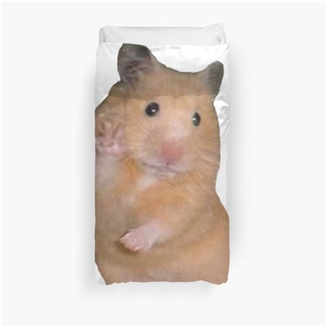 Peace Sign Hamster Duvet Cover By Kate Designs Redbubble