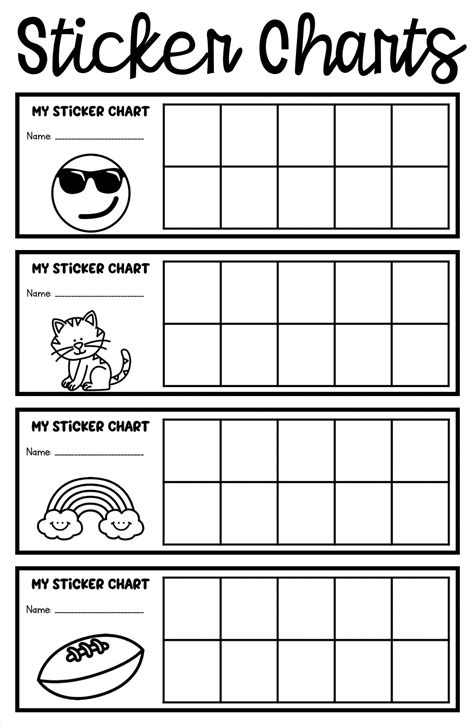 Free Printable Sticker Charts For Preschoolers Printable Templates