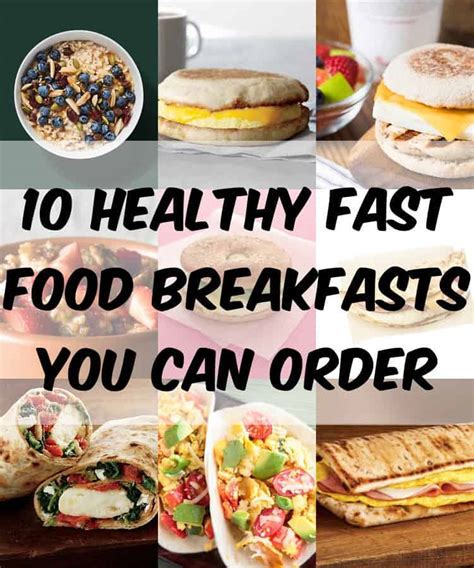Our 15 Healthy Breakfast Fast Food Ever How To Make Perfect Recipes