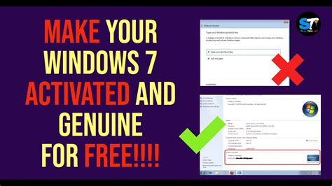 How To Activate And Make Windows 7 Genuine For Free Youtube