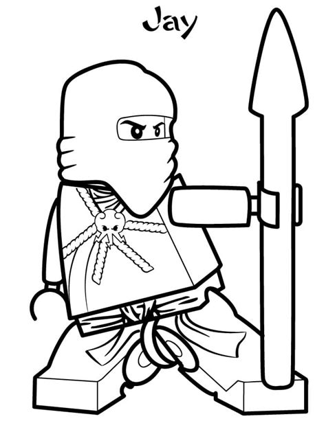 Jay From Ninjago Coloring Page Free Printable Coloring Pages For Kids