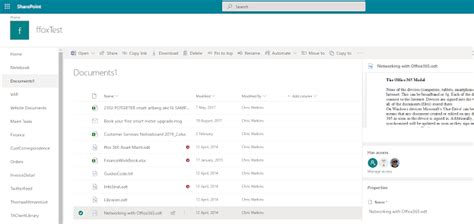 O365 Word Documents And Pdfs In Sharepoint Libraries