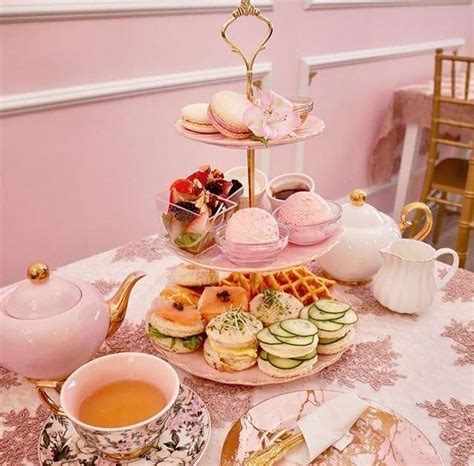 Untitled Afternoon Tea Tea Time Pink Tea Set